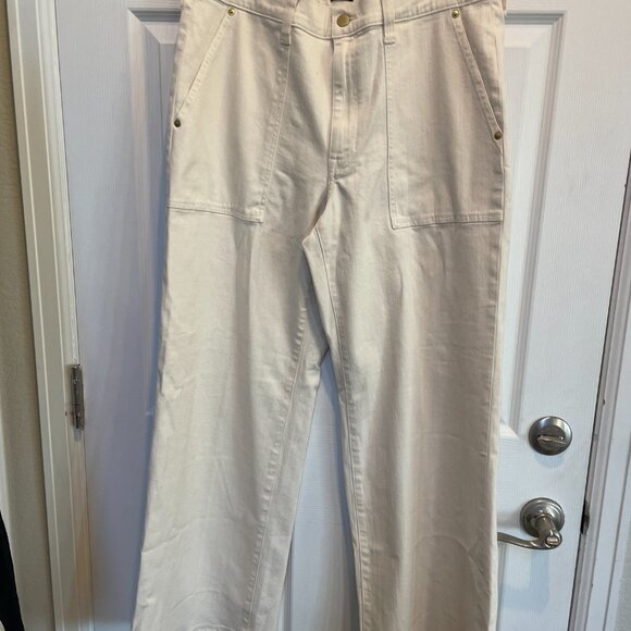 J Crew Wide Leg Camp Pant Wide Leg Ivory Sz 30 NWT #574 - Picture 12 of 12